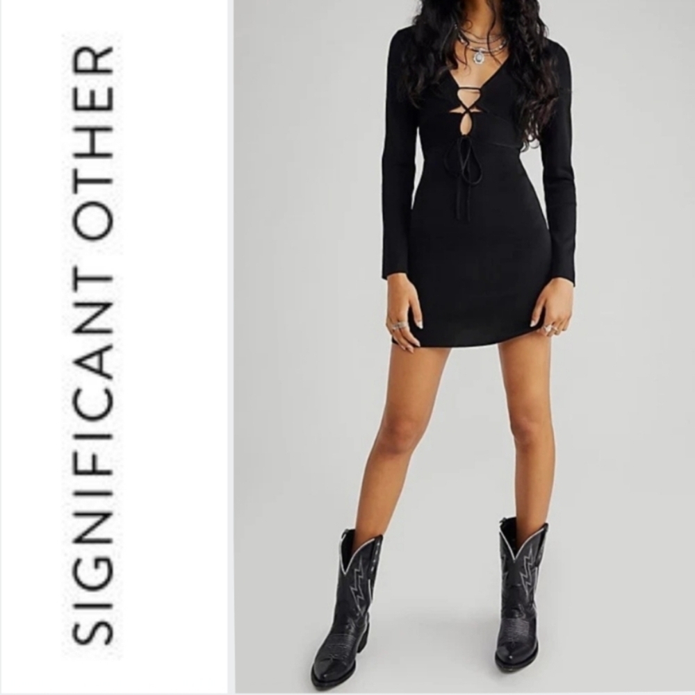 "New!" Anthropologie Significant Other Monica Front Tie Knit Dress